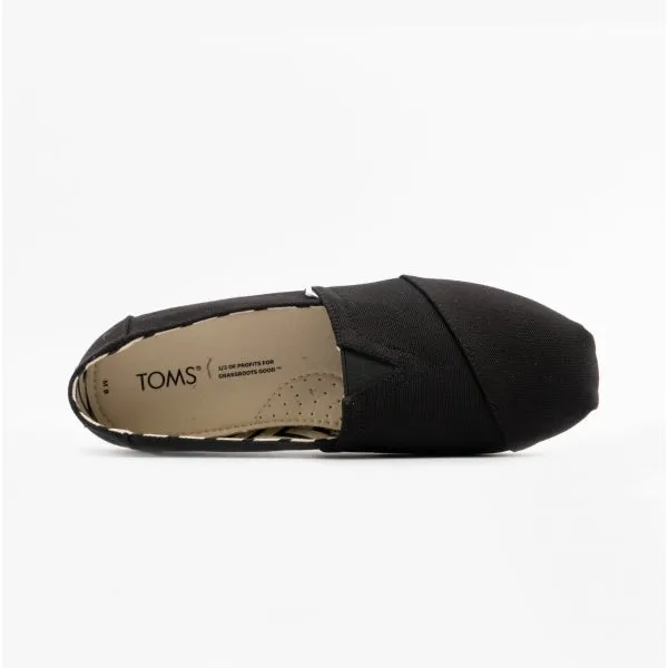 ALPARGATA Mens Canvas Espadrilles Black/Chevron
