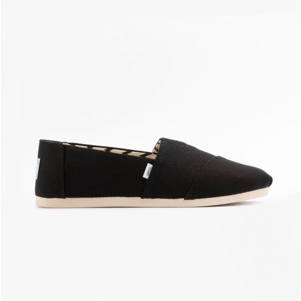 ALPARGATA Mens Canvas Espadrilles Black/Chevron