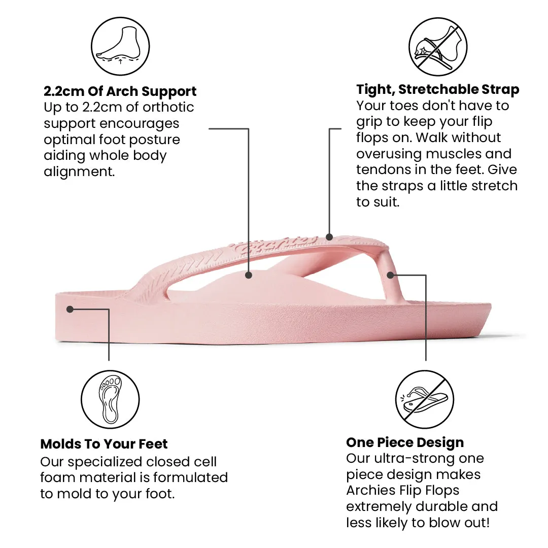 Arch Support Flip Flops - Classic - Pink