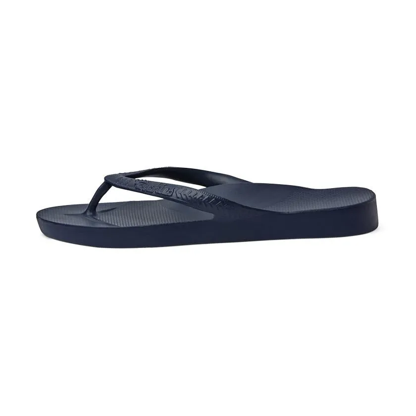 Archies Arch Support Flip Flops in Navy