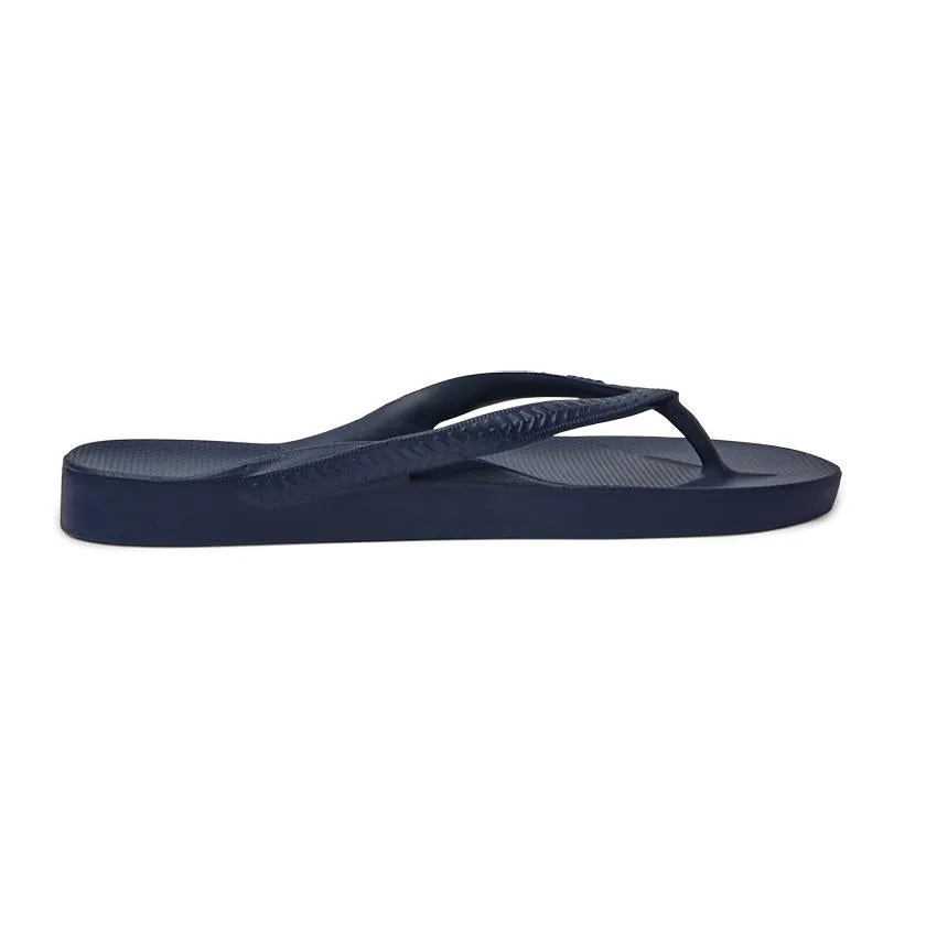 Archies Arch Support Flip Flops in Navy