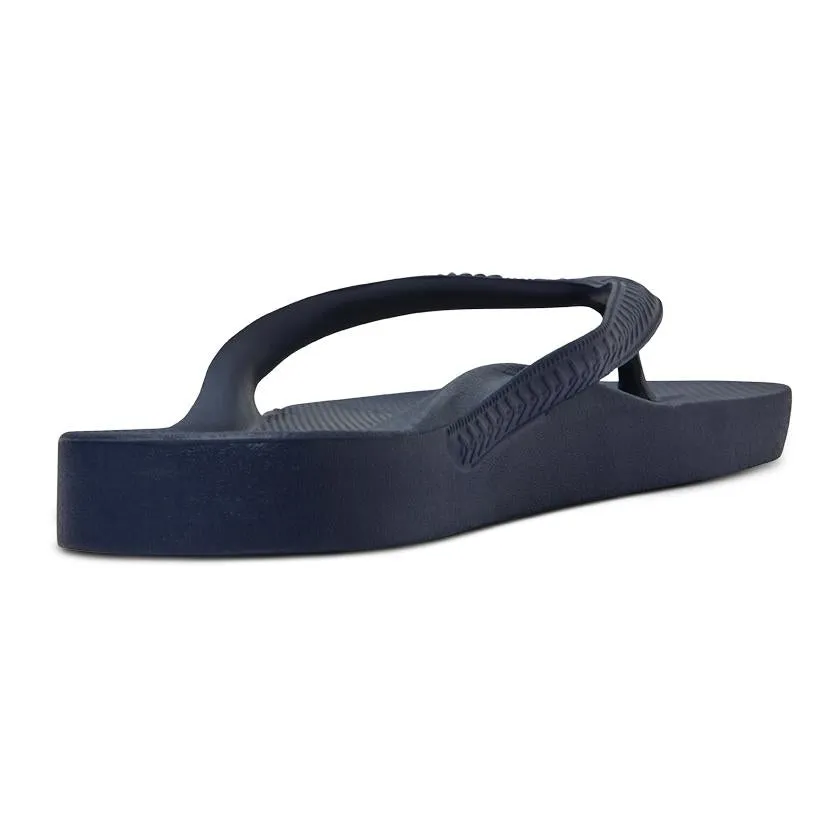 Archies Arch Support Flip Flops in Navy