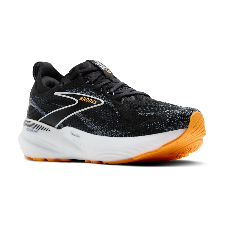 Brooks Men's Glycerin GTS 22 2E Width Black/Country Blue/Orange Pop