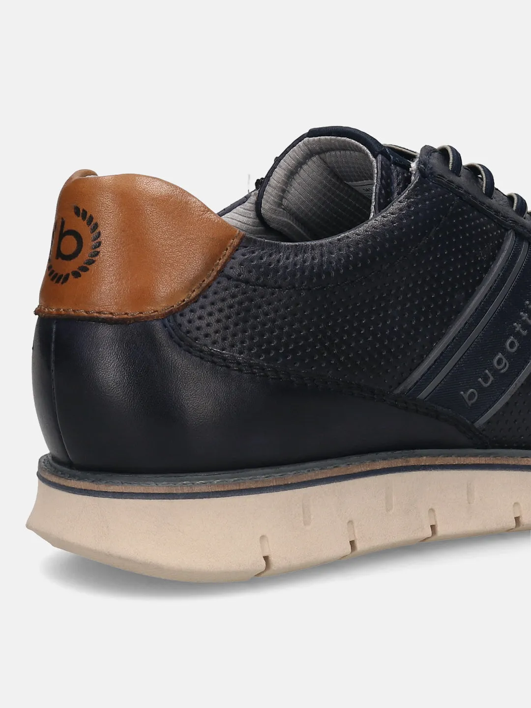 Bugatti Dark Blue Premium Leather Sneaker