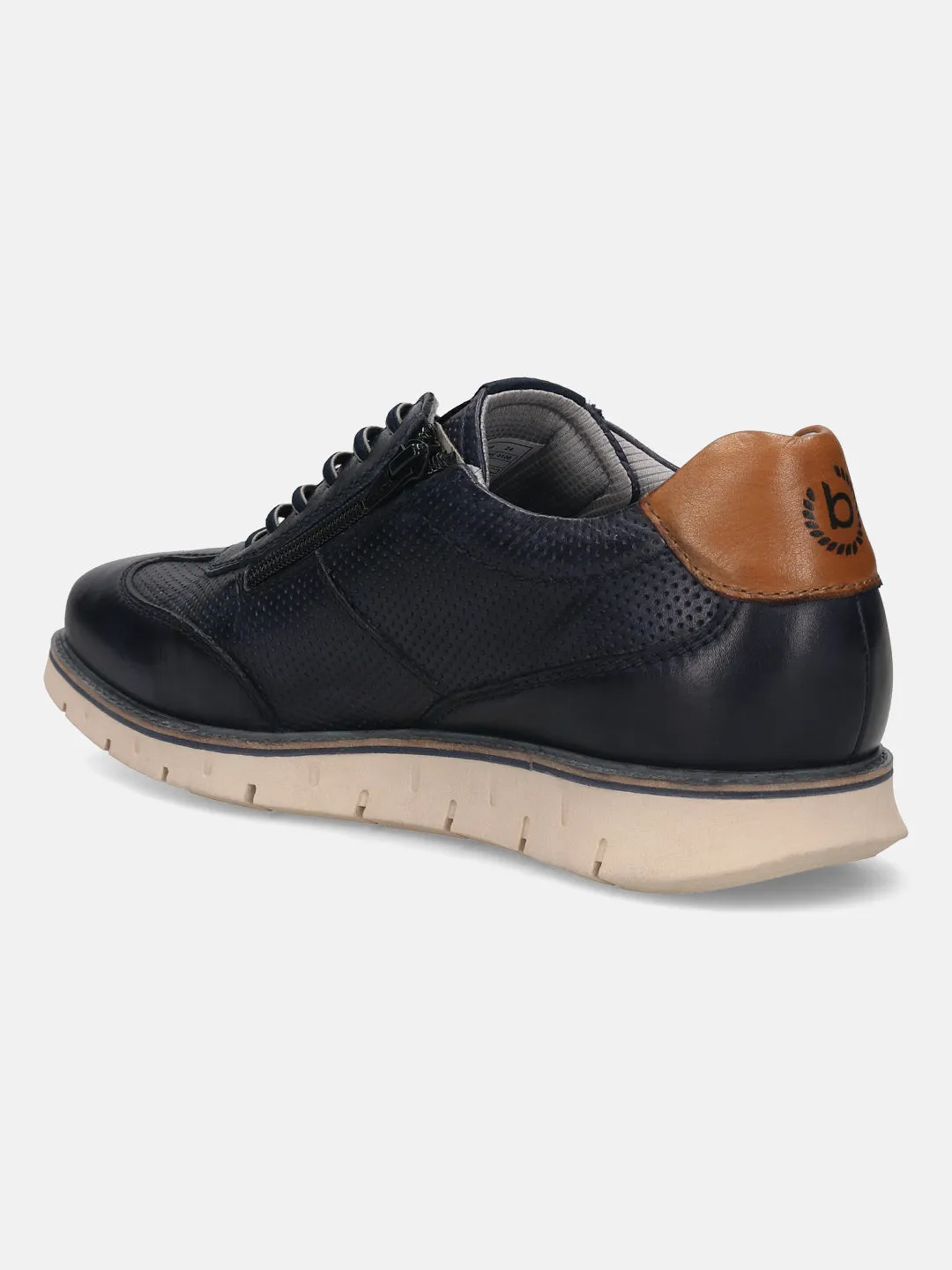 Bugatti Dark Blue Premium Leather Sneaker