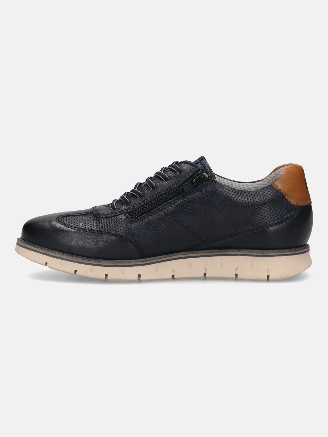 Bugatti Dark Blue Premium Leather Sneaker