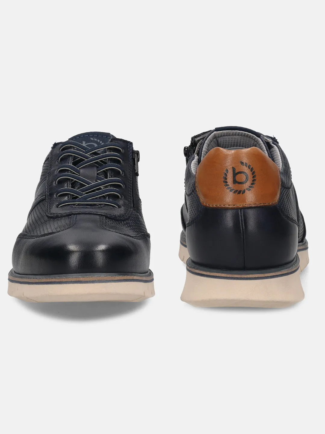 Bugatti Dark Blue Premium Leather Sneaker