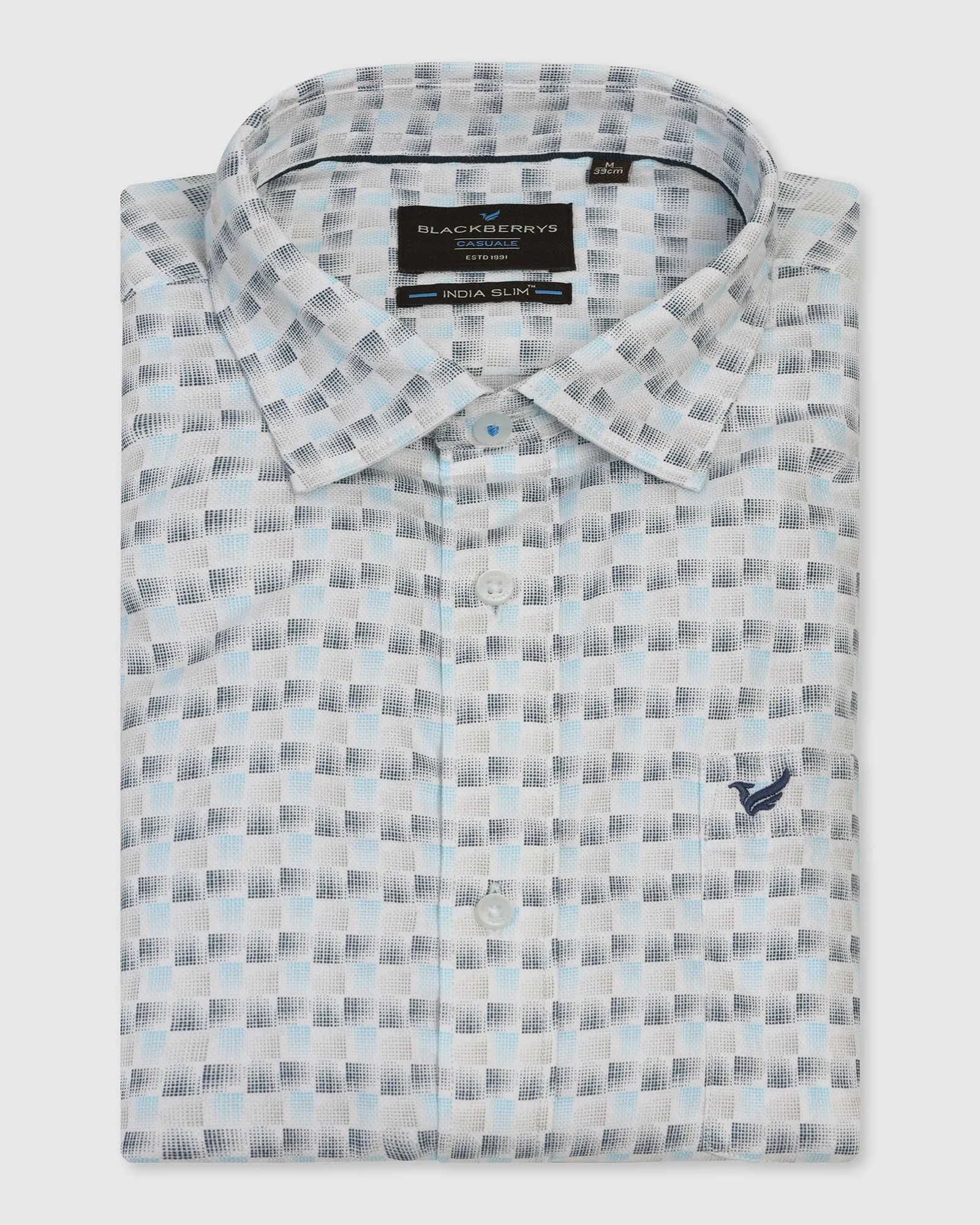 Casual White Printed Shirt - Felip