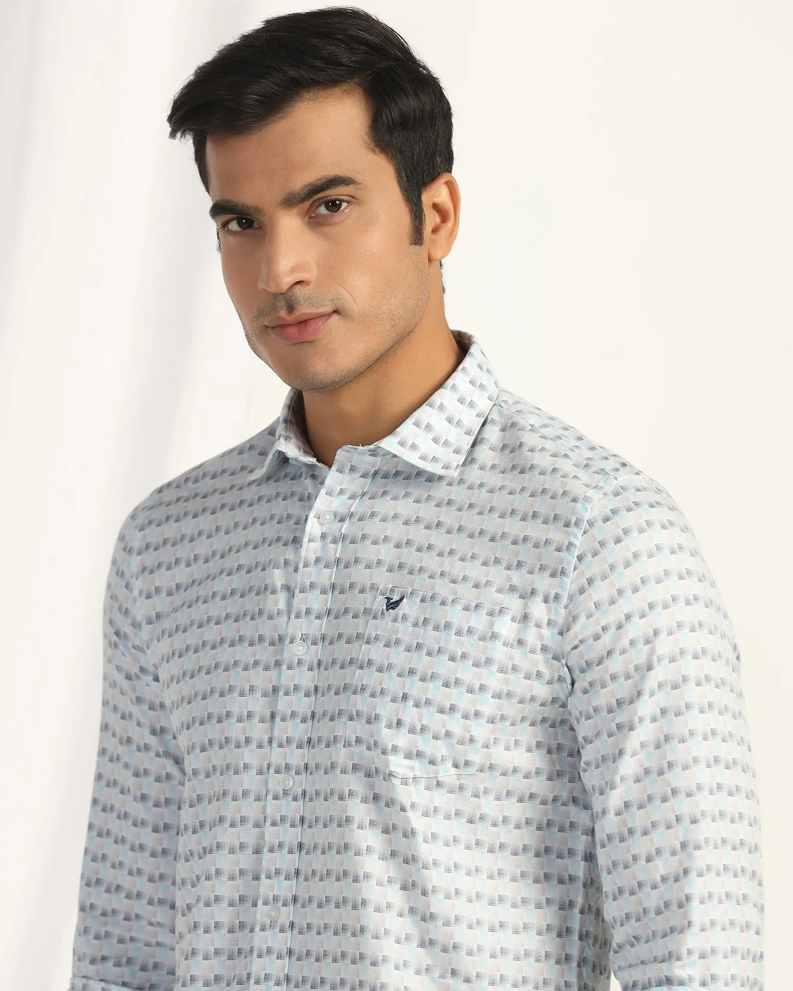 Casual White Printed Shirt - Felip