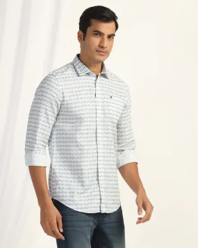 Casual White Printed Shirt - Felip