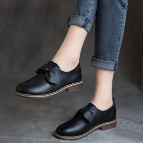 Classic Leather Round Toe Loafers