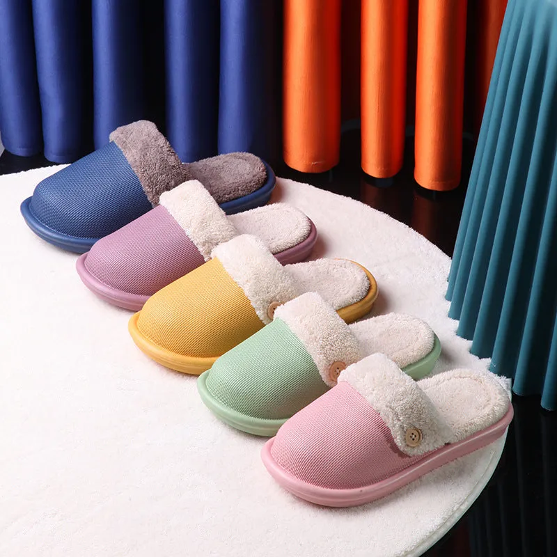 Comfortable Warm Waterproof Cotton Slippers