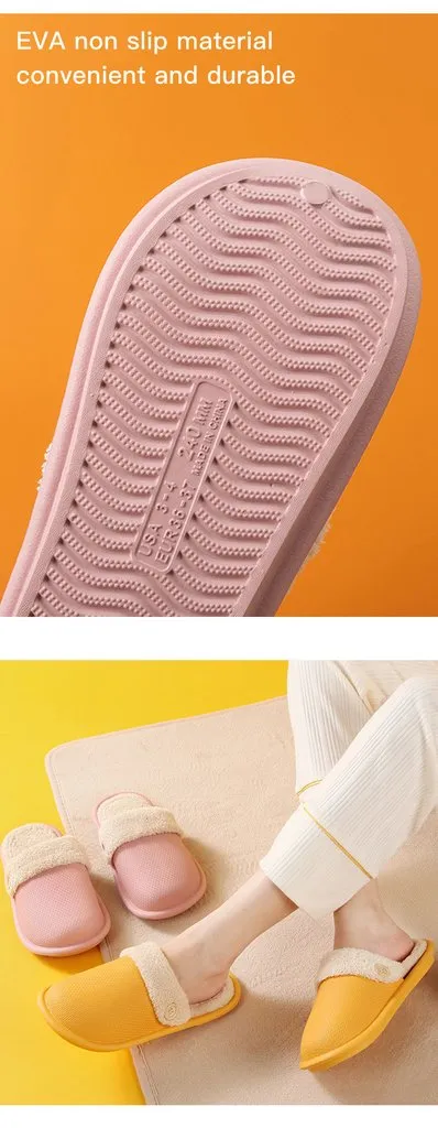 Comfortable Warm Waterproof Cotton Slippers