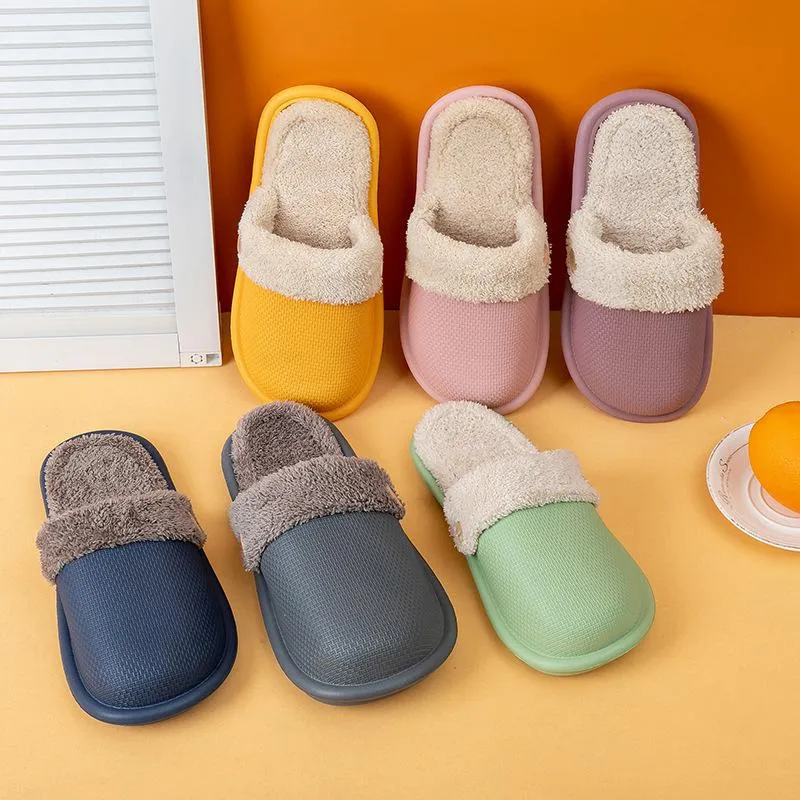 Comfortable Warm Waterproof Cotton Slippers