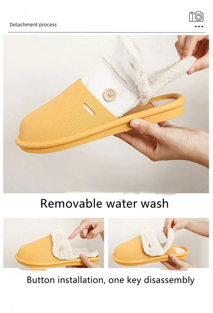 Comfortable Warm Waterproof Cotton Slippers