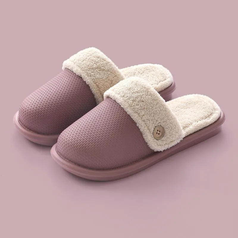 Comfortable Warm Waterproof Cotton Slippers
