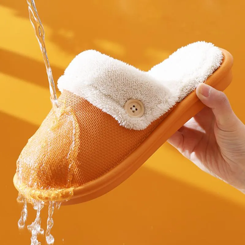 Comfortable Warm Waterproof Cotton Slippers