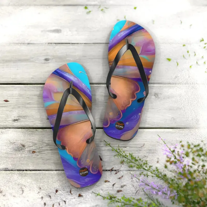 Dipaliz Butterfly Unisex Flip Flops Rubber Sole