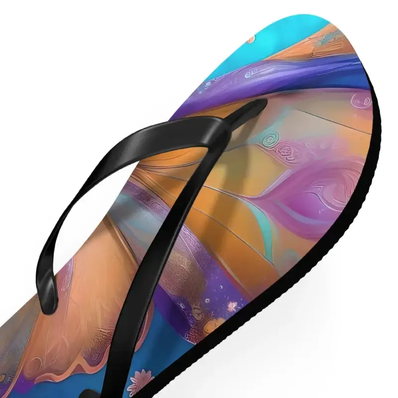 Dipaliz Butterfly Unisex Flip Flops Rubber Sole