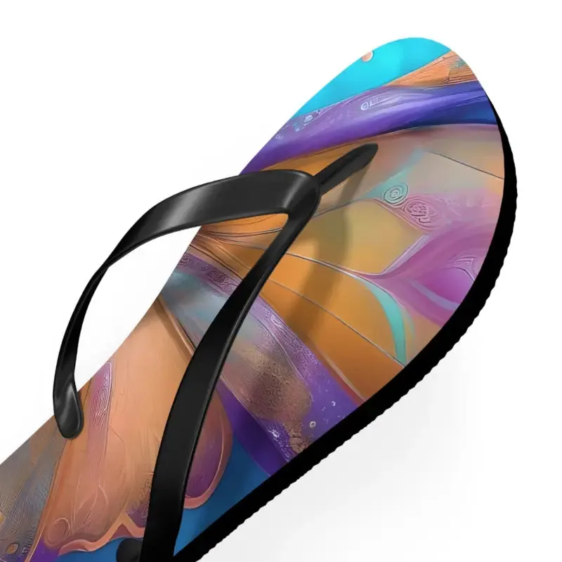 Dipaliz Butterfly Unisex Flip Flops Rubber Sole
