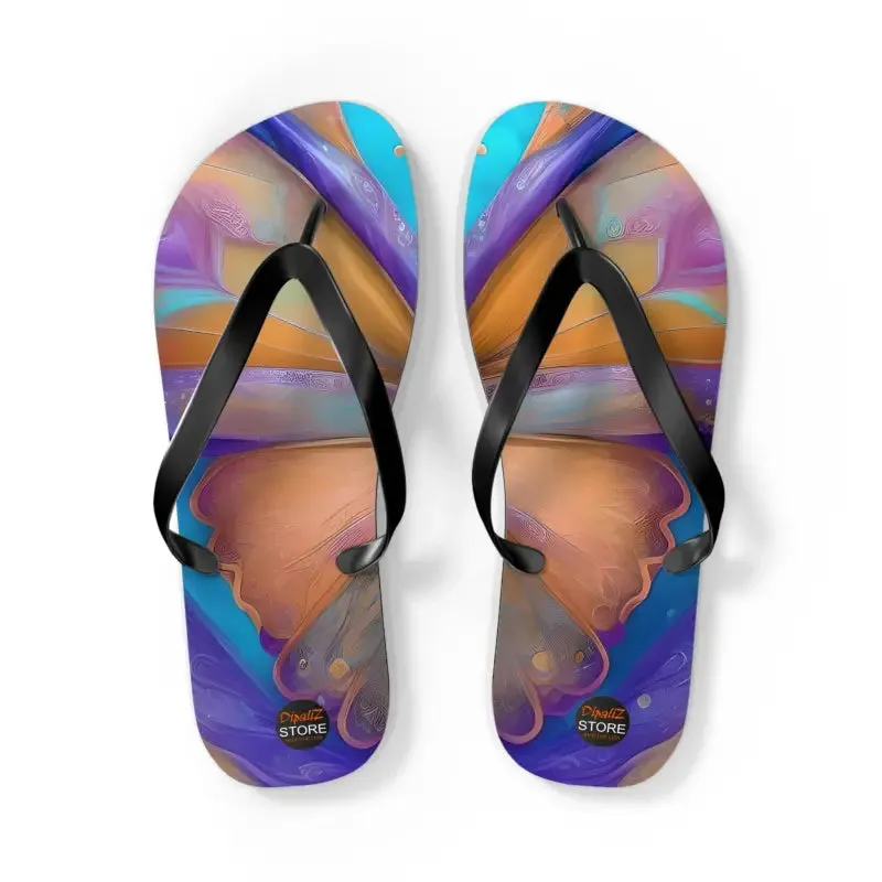 Dipaliz Butterfly Unisex Flip Flops Rubber Sole