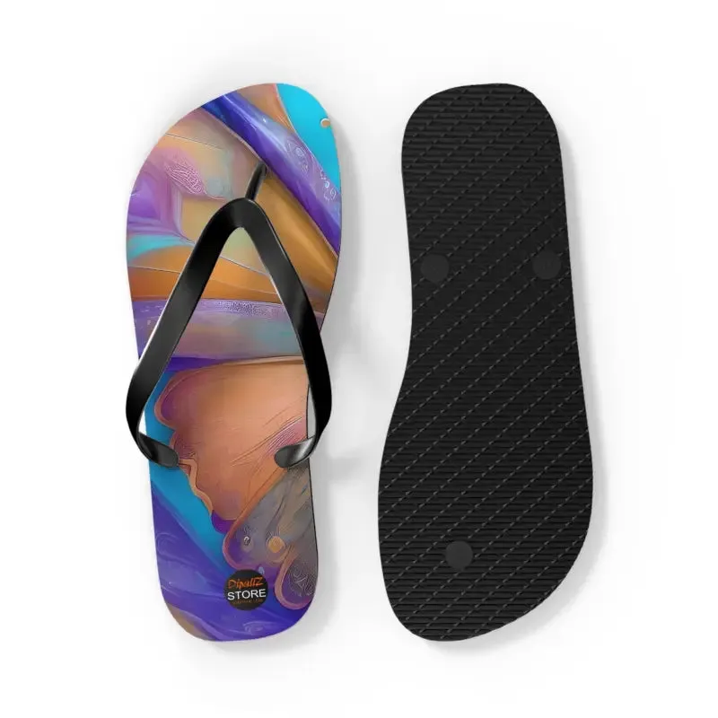 Dipaliz Butterfly Unisex Flip Flops Rubber Sole