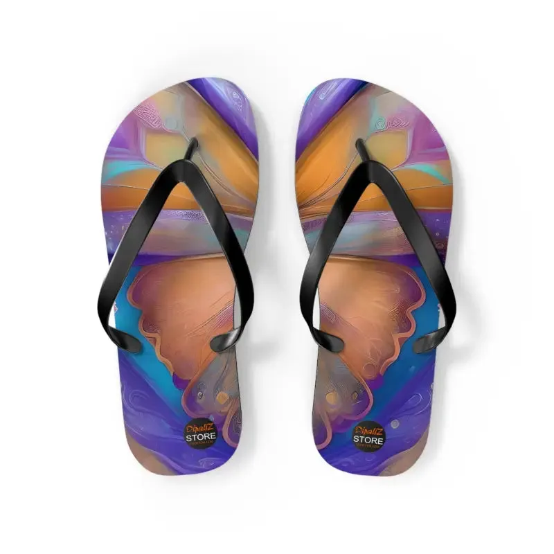 Dipaliz Butterfly Unisex Flip Flops Rubber Sole