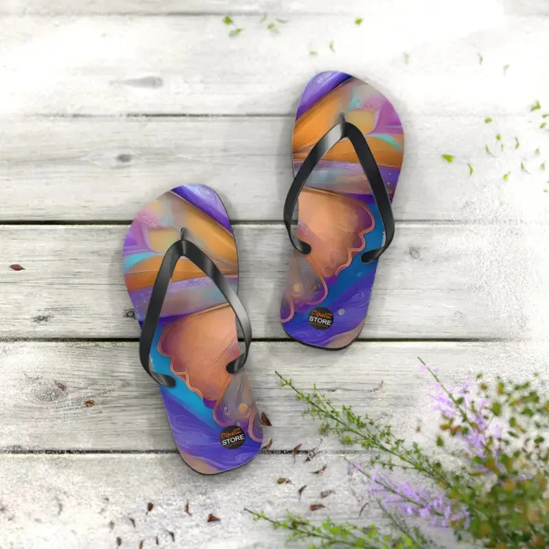 Dipaliz Butterfly Unisex Flip Flops Rubber Sole