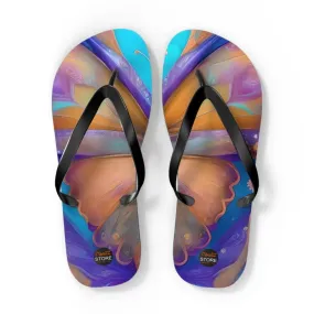 Dipaliz Butterfly Unisex Flip Flops Rubber Sole