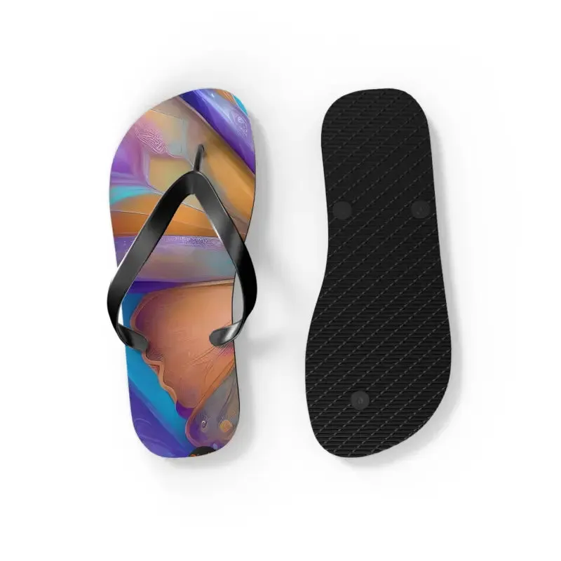 Dipaliz Butterfly Unisex Flip Flops Rubber Sole