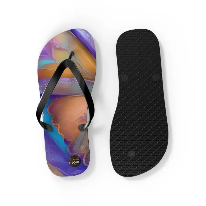 Dipaliz Butterfly Unisex Flip Flops Rubber Sole