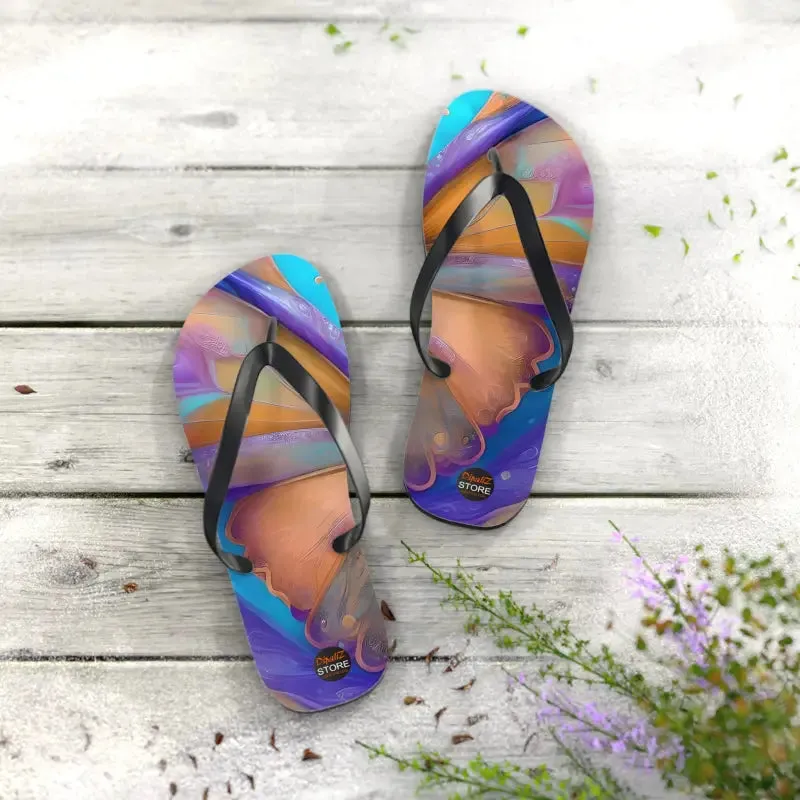 Dipaliz Butterfly Unisex Flip Flops Rubber Sole