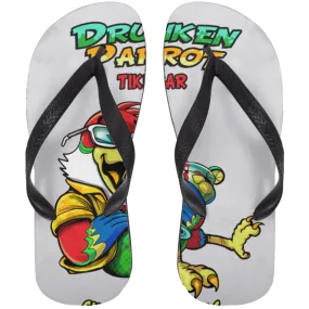 Drunken Parrot  Adult Flip Flops