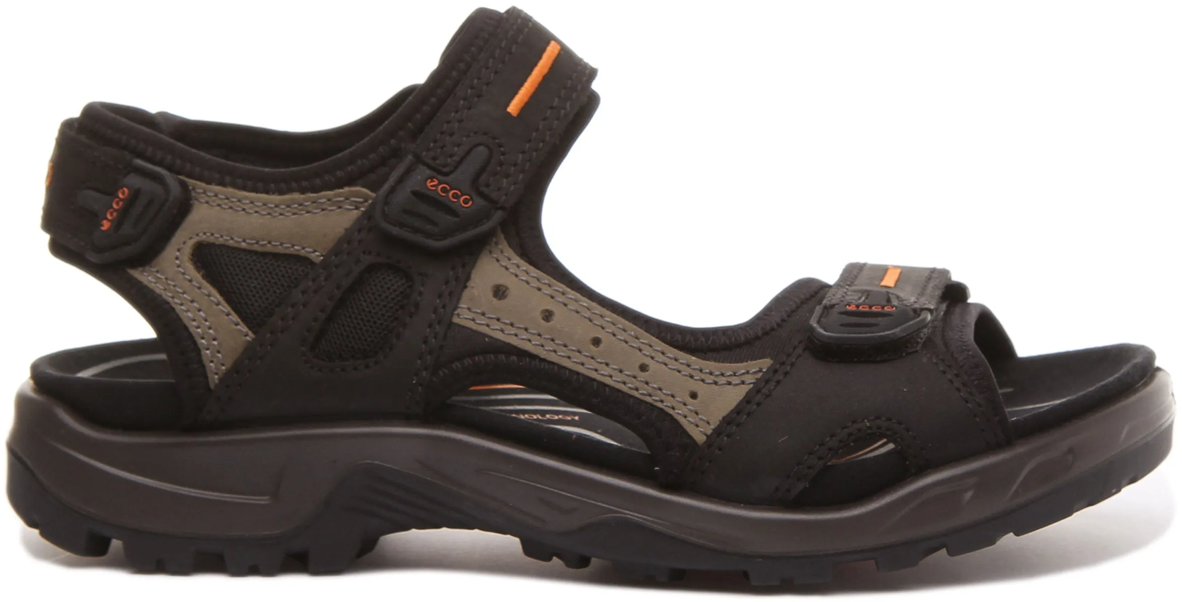 Ecco Offroad In Black Orange For Men