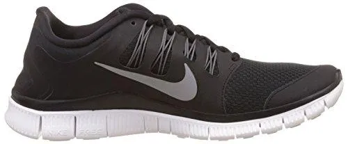 Free 5.0  Running Shoe 7.5 BM Us Black/Metallic Silver/Dark Grey/White