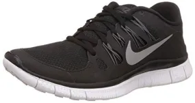 Free 5.0  Running Shoe 7.5 BM Us Black/Metallic Silver/Dark Grey/White