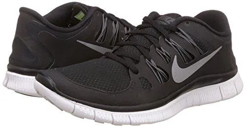 Free 5.0  Running Shoe 7.5 BM Us Black/Metallic Silver/Dark Grey/White