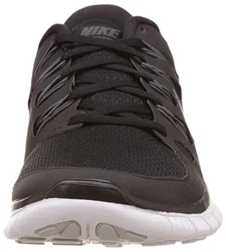 Free 5.0  Running Shoe 7.5 BM Us Black/Metallic Silver/Dark Grey/White