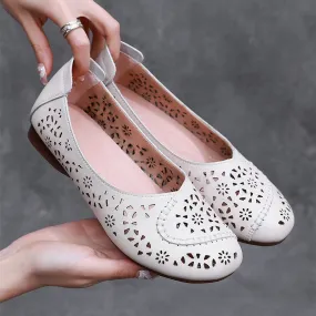 Hollow shoes women loafers