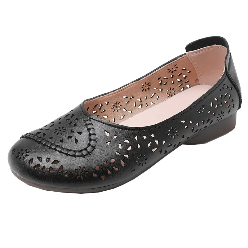 Hollow shoes women loafers