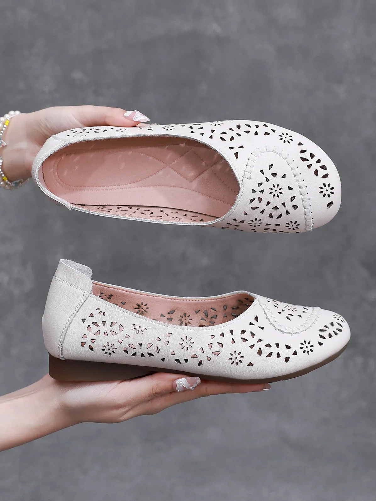 Hollow shoes women loafers