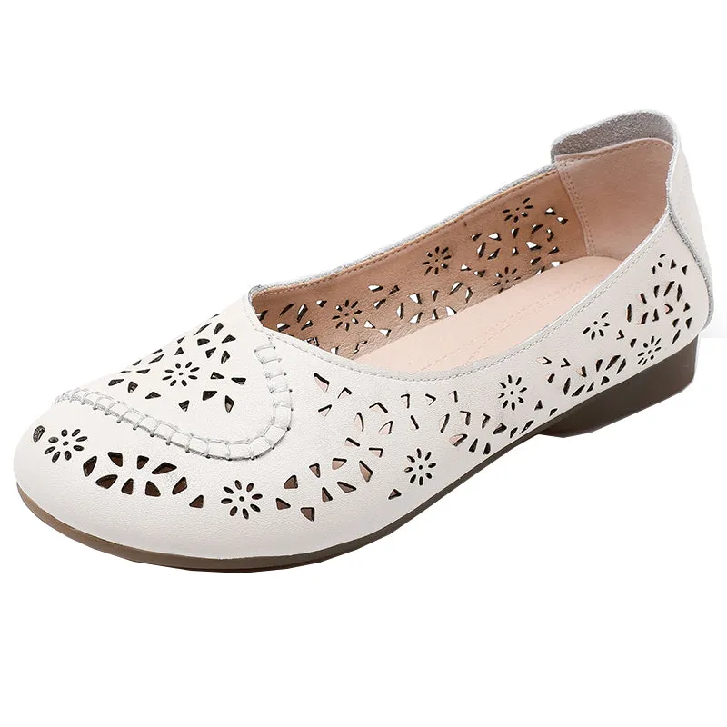 Hollow shoes women loafers