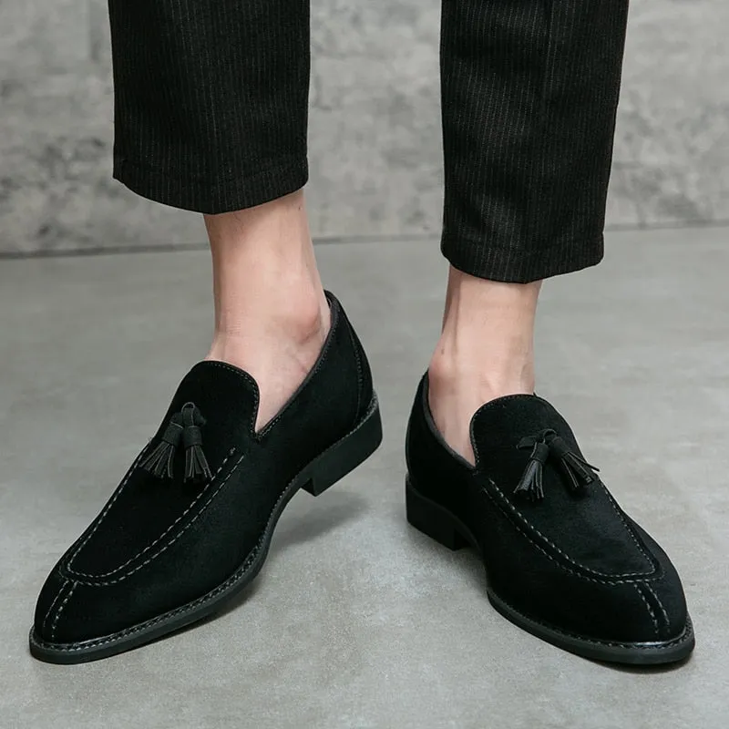 Italy Loafers Suede Shoes