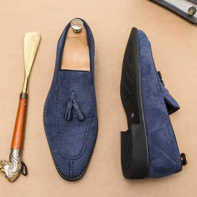 Italy Loafers Suede Shoes