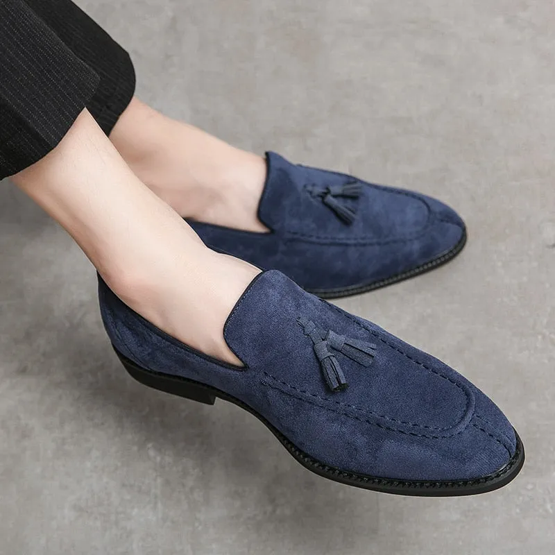 Italy Loafers Suede Shoes