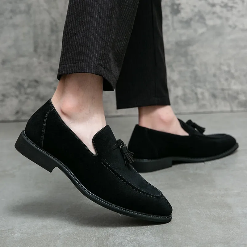 Italy Loafers Suede Shoes