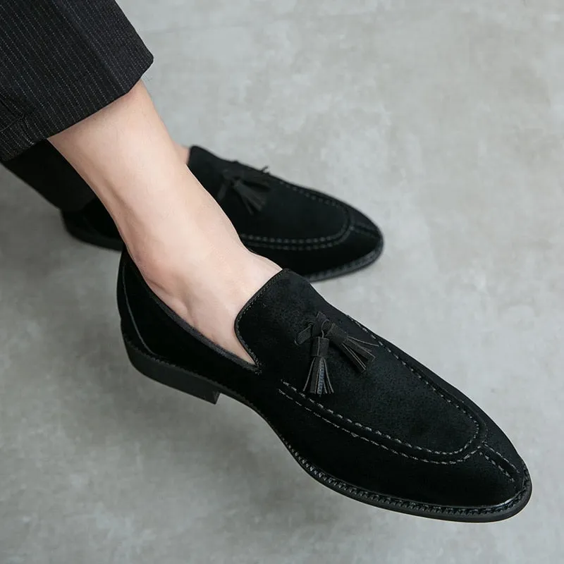 Italy Loafers Suede Shoes