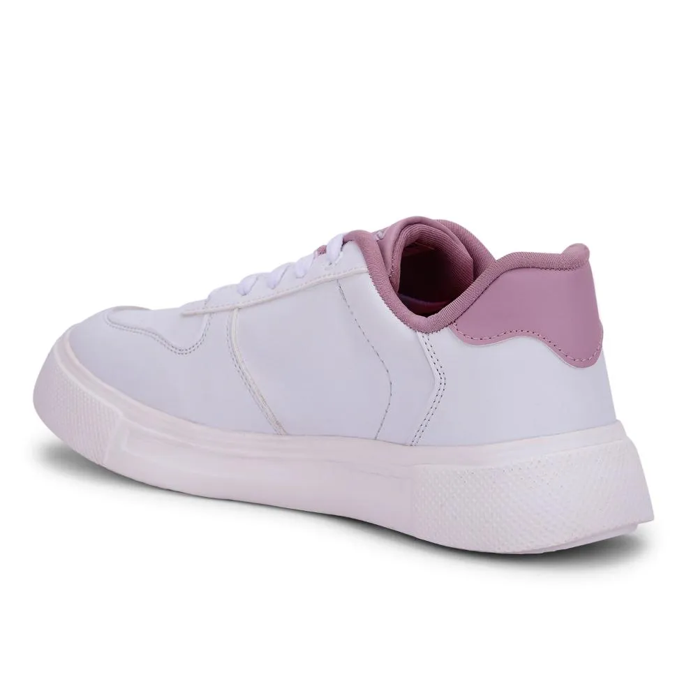 Leap7x Lacing White Casual Sneakers For Women FEMINA-01 By Liberty