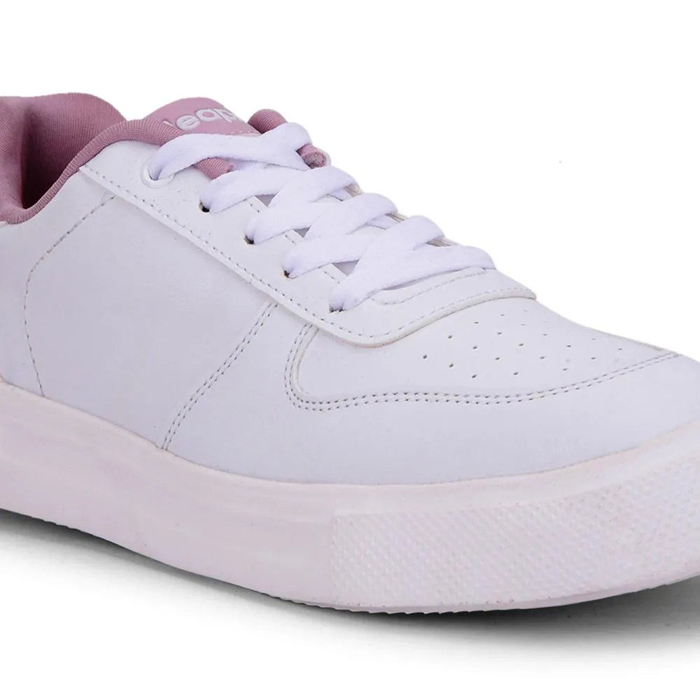 Leap7x Lacing White Casual Sneakers For Women FEMINA-01 By Liberty
