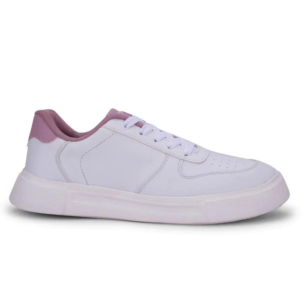 Leap7x Lacing White Casual Sneakers For Women FEMINA-01 By Liberty